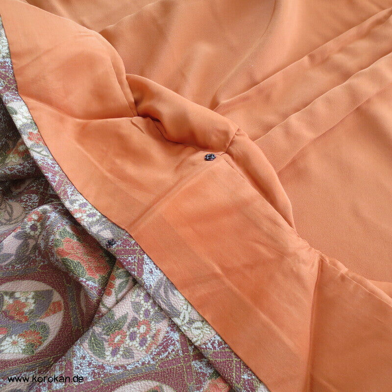 festlicher diagonales Gittermuster Komon Kimono