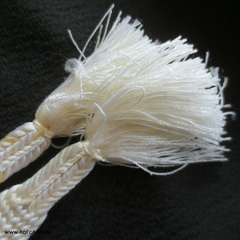 Bambus am Gitter, teilbestickt Haori, mit Himo