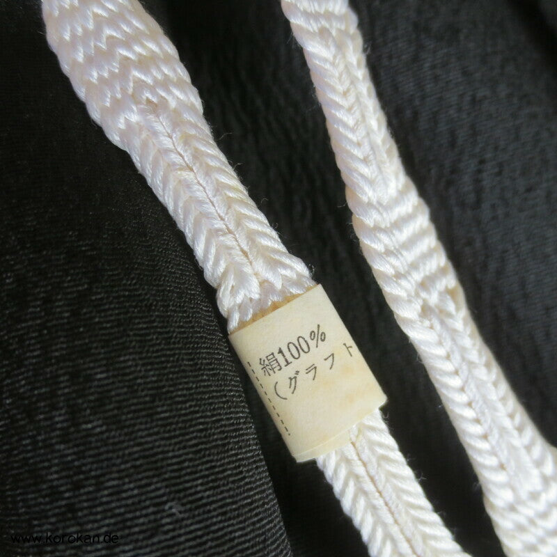 Bambus am Gitter, teilbestickt Haori, mit Himo