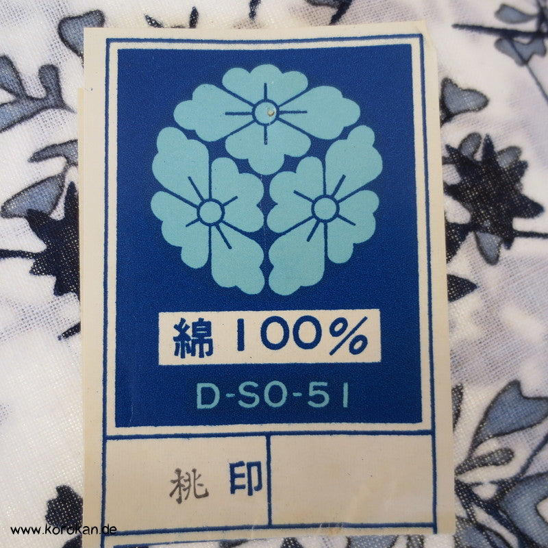 Blütenzweige Yukata Kimono Baumwolle