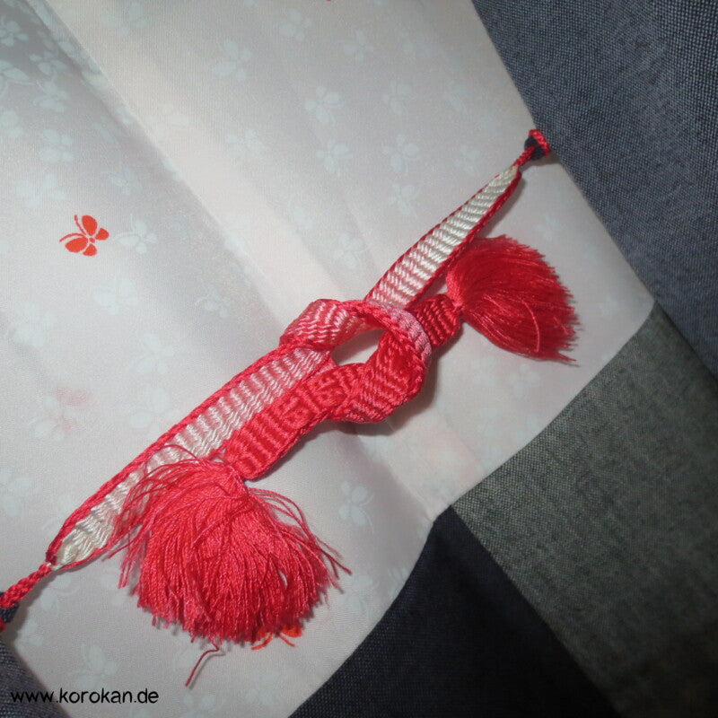 Schmetterling Kasuri Woll Haori Kimono Jacke