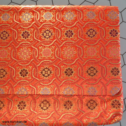 Seidenbrokat Täschchen, ineinandergreifende Kreise