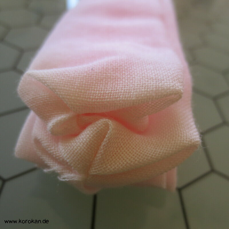 rosa Koshi Himo - Bindeband Wollmuslin