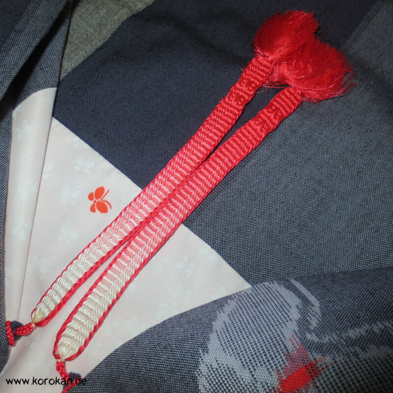 Schmetterling Kasuri Woll Haori Kimono Jacke