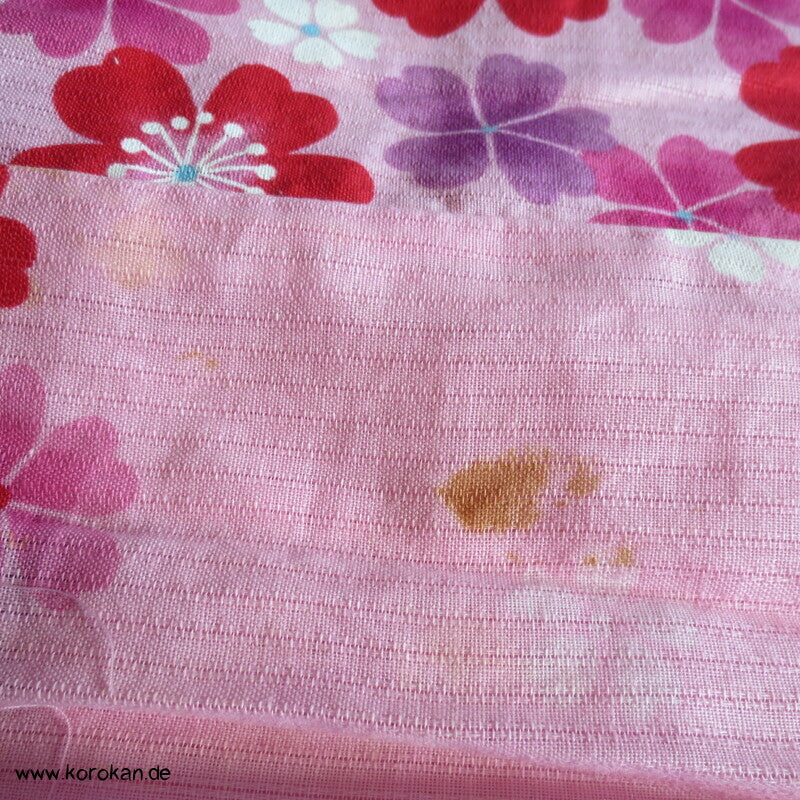 Yukata Kimono für Mädchen, Sakura Blüten auf rosa