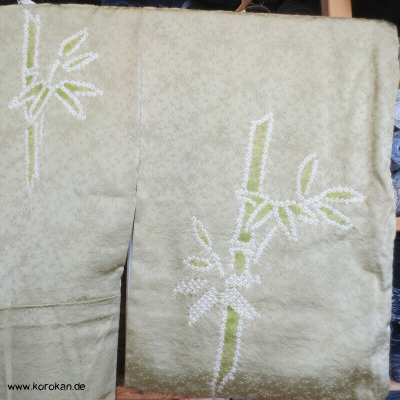 Shibori Bambus Tsukesage Kimono