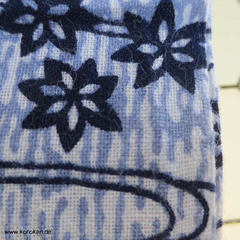fließendes Wasser - Ahornblätter Yukata Kimono Baumwolle
