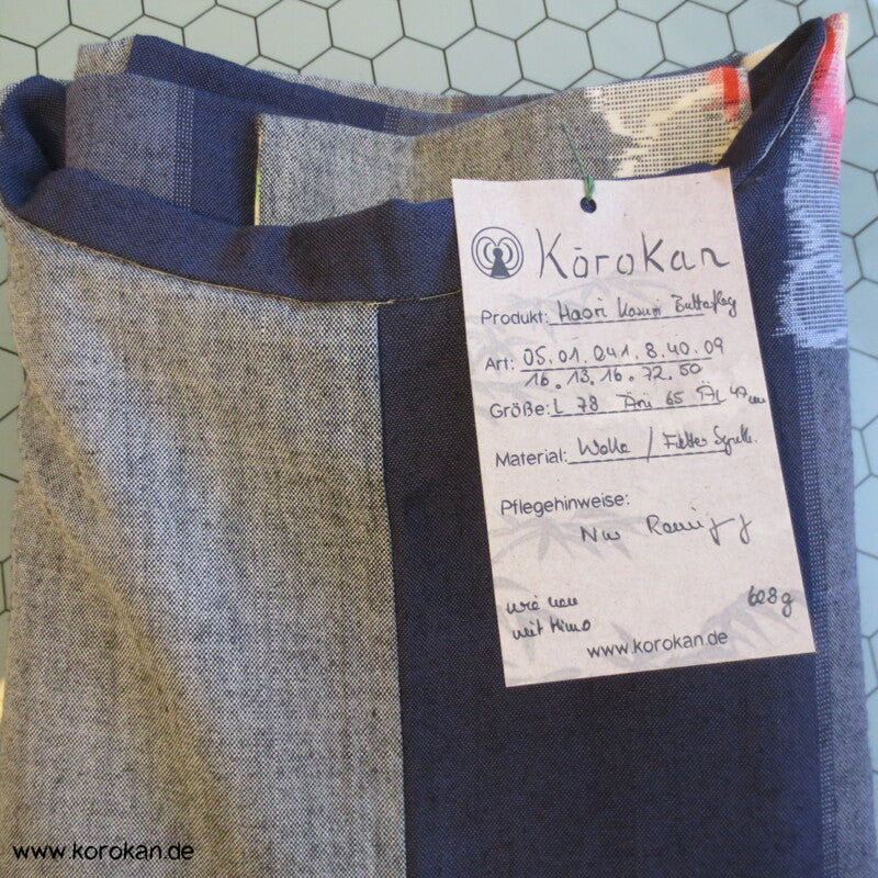 Schmetterling Kasuri Woll Haori Kimono Jacke