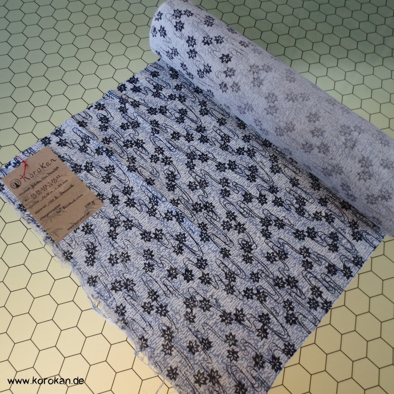 fließendes Wasser - Ahornblätter Yukata Kimono Baumwolle