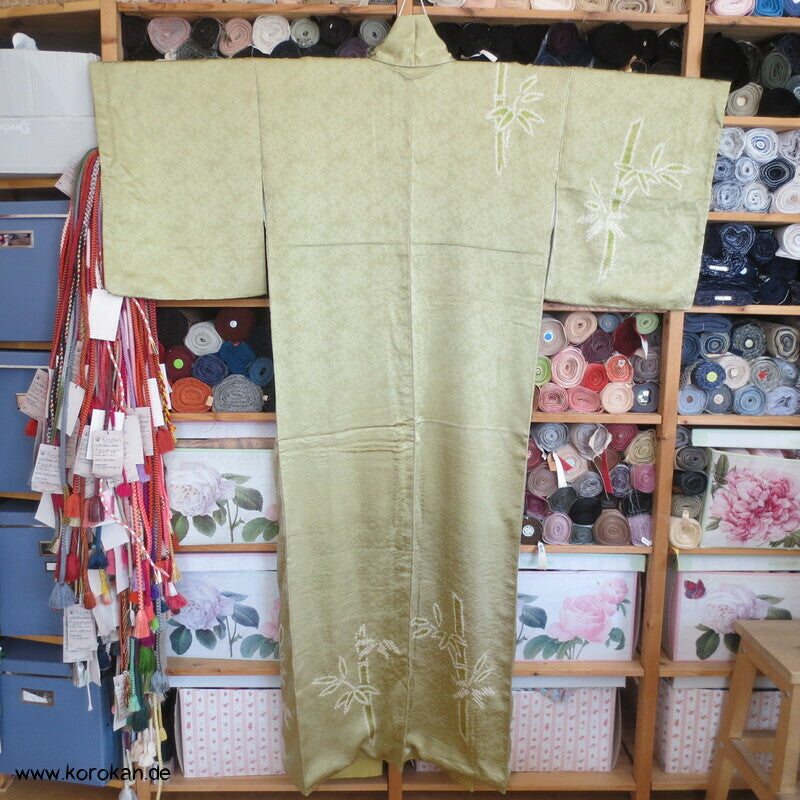 Shibori Bambus Tsukesage Kimono
