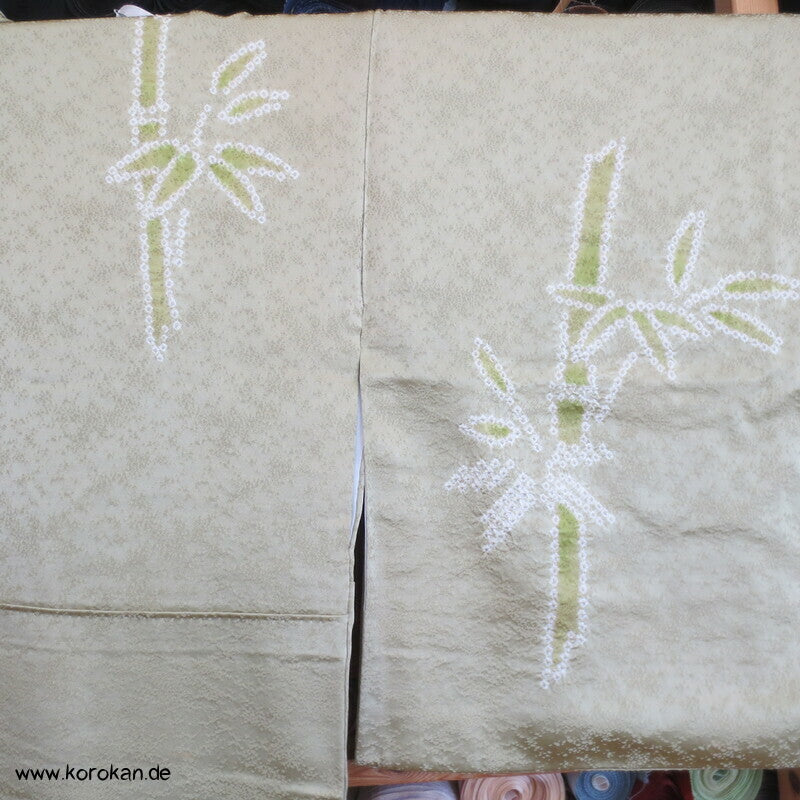 Shibori Bambus Tsukesage Kimono