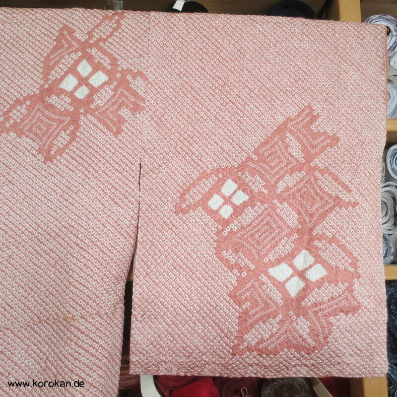 Full Shibori Shippo Motive Tsukesage Kimono