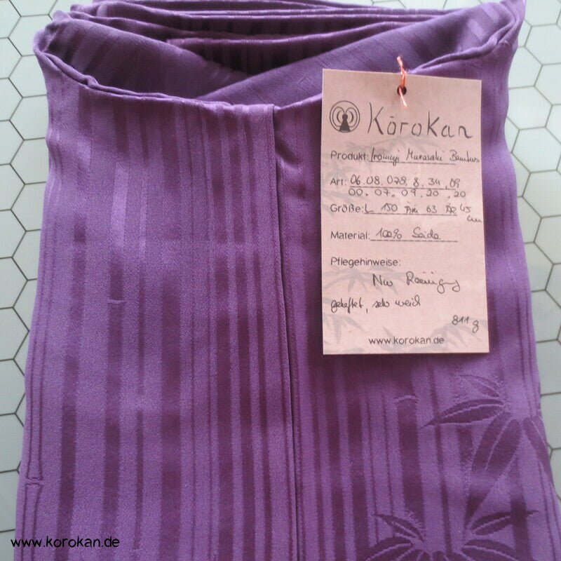 gewebter Bambus, Murasaki lila Iromuji Kimono