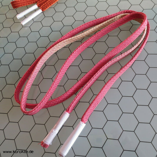 altrosa creme Farbverlauf Obijime, Seide / Lurex