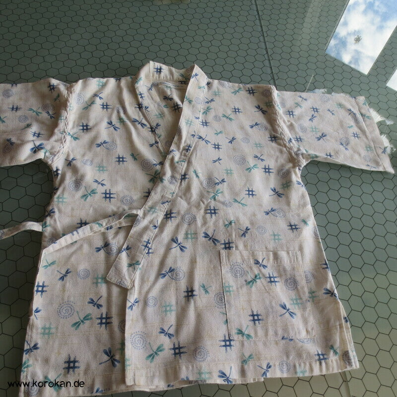 Tombo Libellen Jinbei für Kinder - Kimono Zweiteiler aus Hose und Jacke