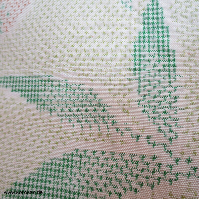 Blüten und Blätter Kasuri Tsumugi Kimono