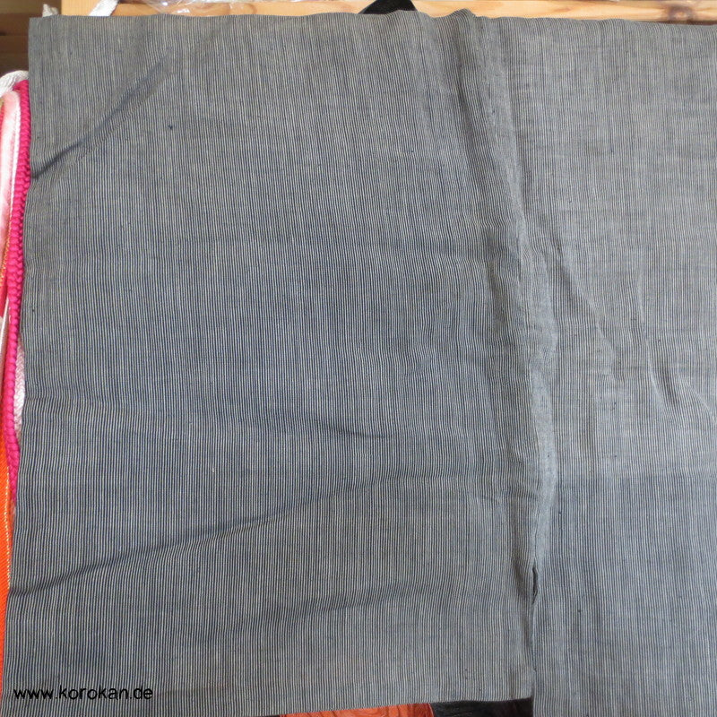 fein gestreifter Hanf Hitoe / Yukata - ungefütterter Kimono