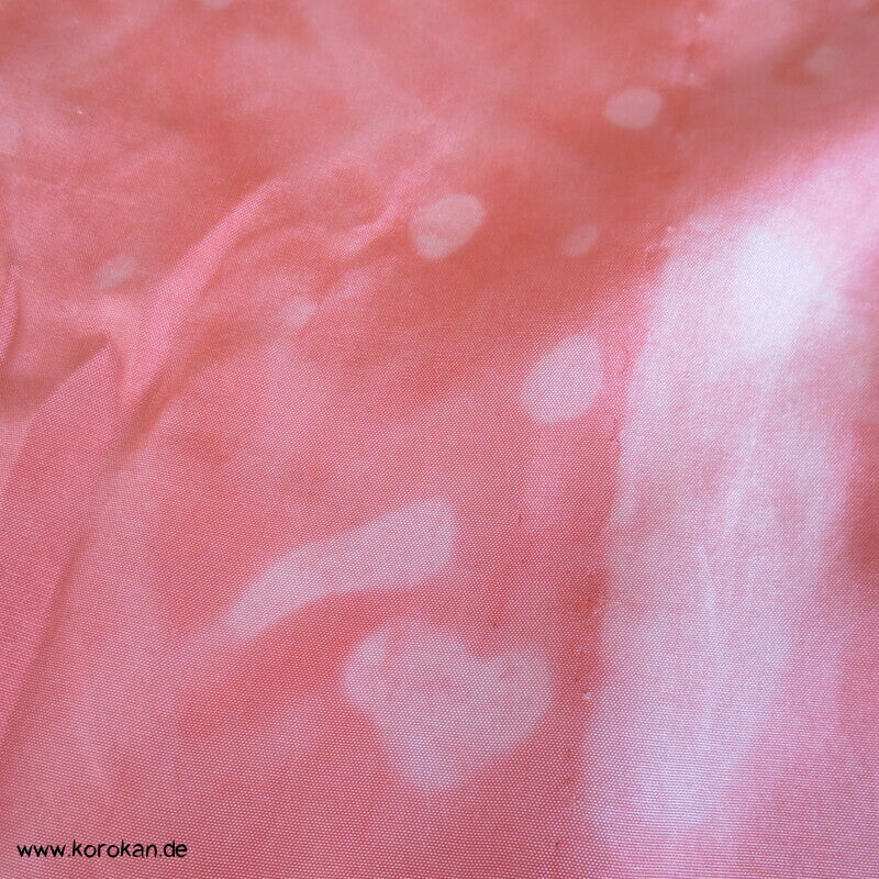 Araihari Kimono Honan Seiden Futter,wolkig apricot