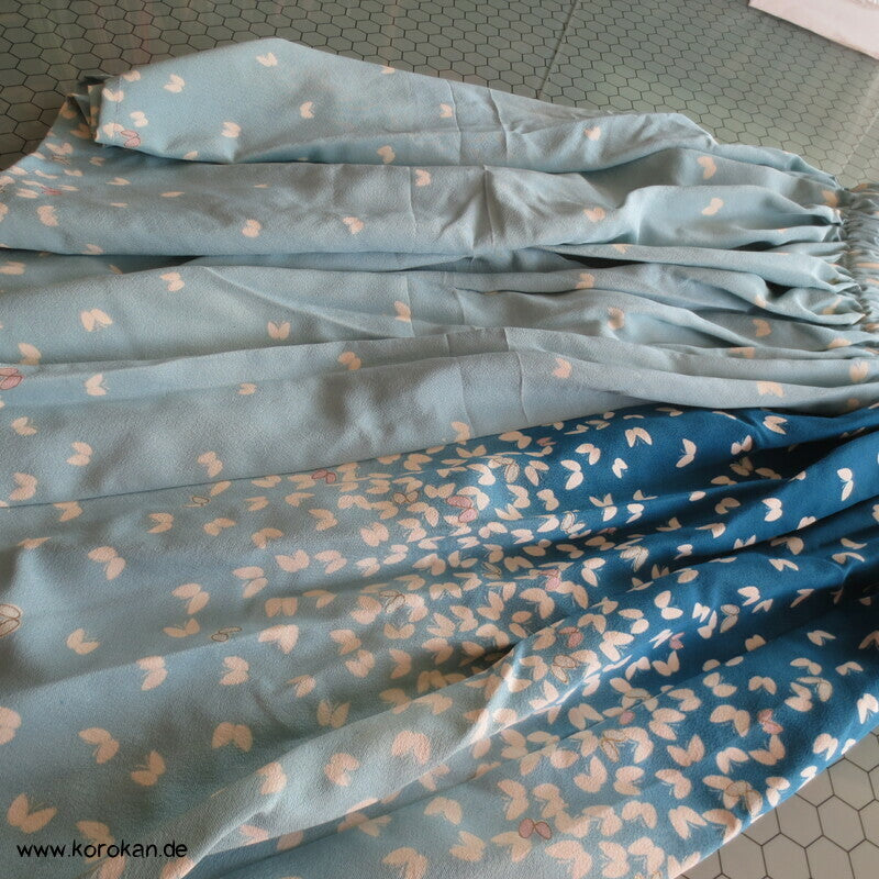 japanischer Upcycling Rock mit Gummizug in der Taille