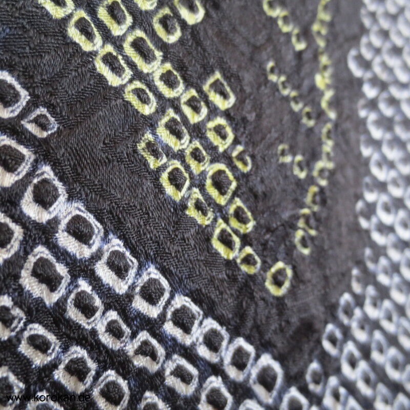 Full Shibori Blättermuster Haori Kimono Jacke