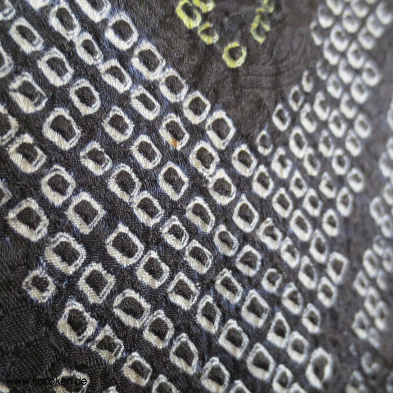 Full Shibori Blättermuster Haori Kimono Jacke