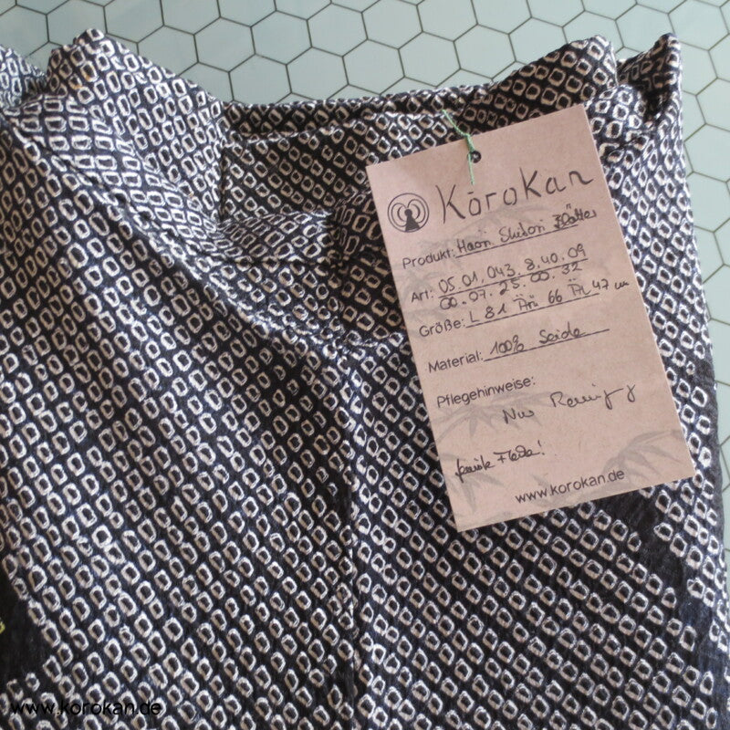 Full Shibori Blättermuster Haori Kimono Jacke