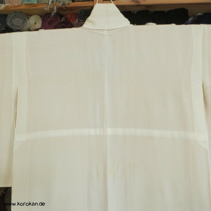 Nakagi Zwischenlagen Kimono, uni natur Seidencrepe
