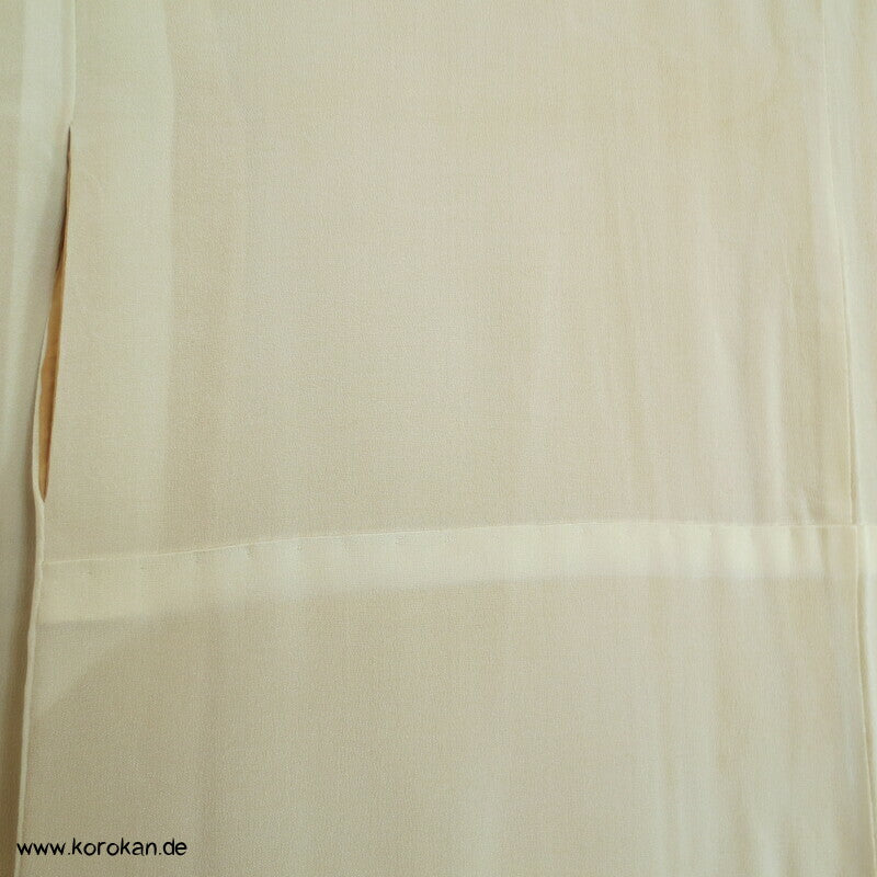Nakagi Zwischenlagen Kimono, uni natur Seidencrepe