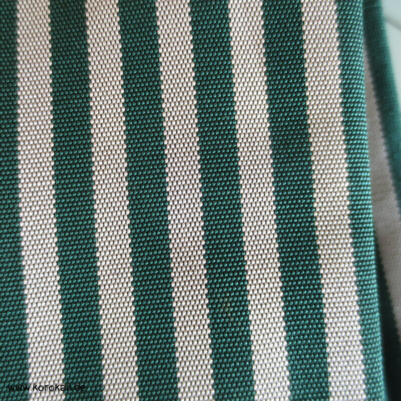 grün - grau gestreifte Hakama - Umanori Hosen - Typ