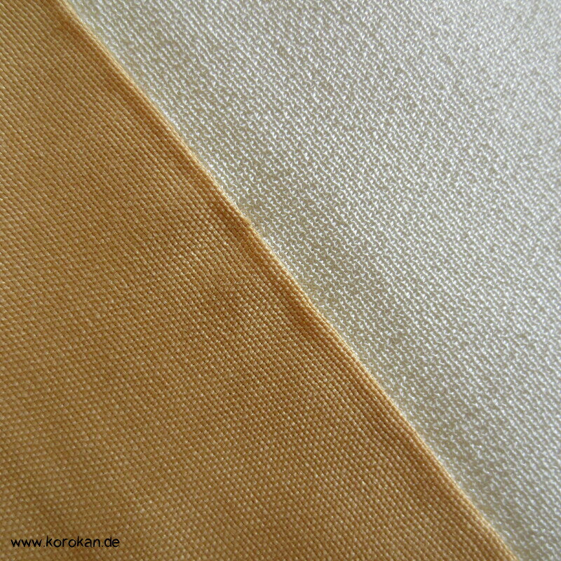 Nakagi Zwischenlagen Kimono, uni natur Seidencrepe