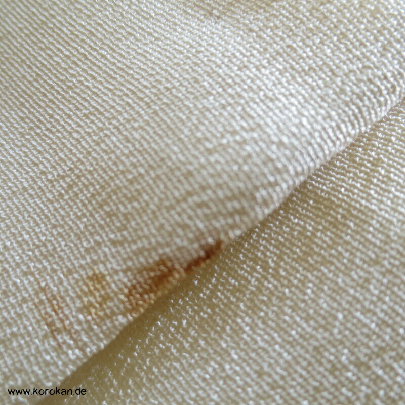 Nakagi Zwischenlagen Kimono, uni natur Seidencrepe