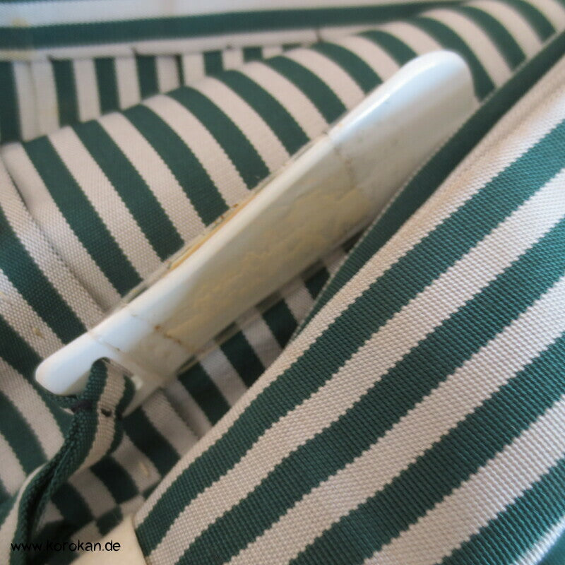 grün - grau gestreifte Hakama - Umanori Hosen - Typ