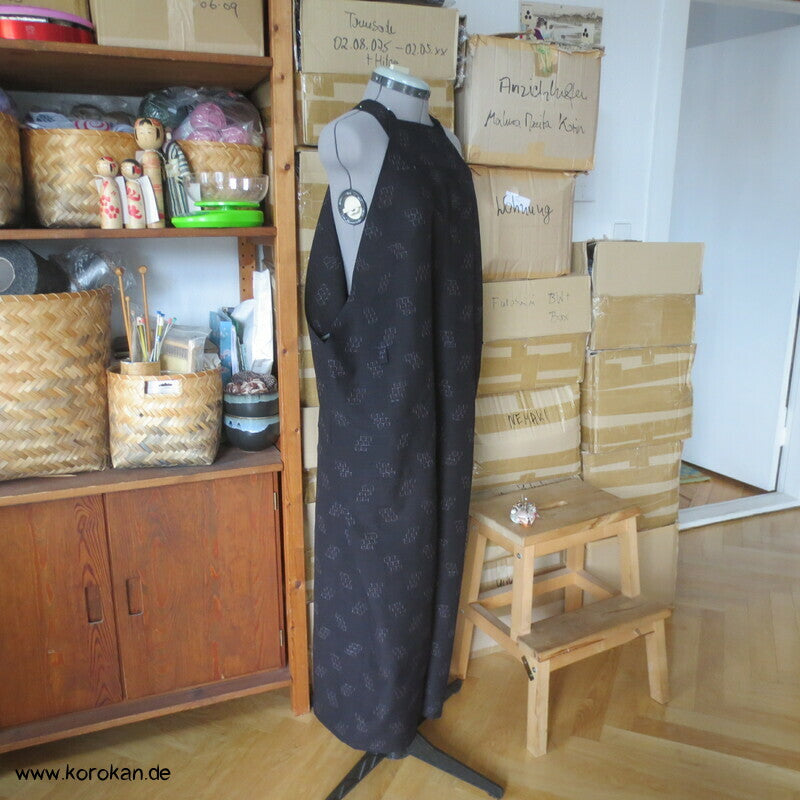 Latzhose aus Tsumugi Seide, Upcycling, Zero Waste