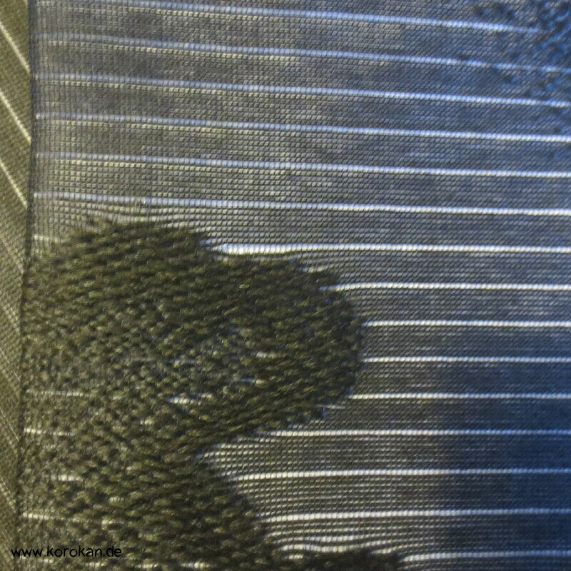 schwarze Flusswellen Rho Seide - Sommer Nagoya Obi