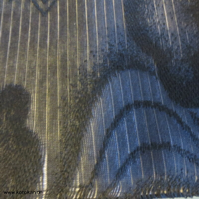 schwarze Flusswellen Rho Seide - Sommer Nagoya Obi