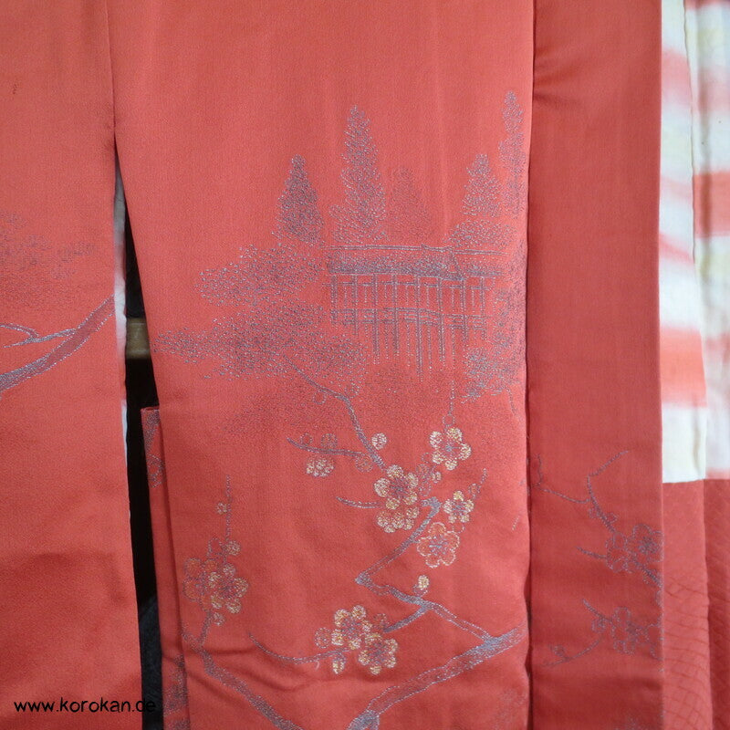 Urushi Lackfaden Landschaft Haori