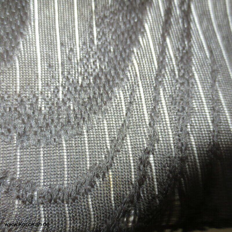 schwarze Flusswellen Rho Seide - Sommer Nagoya Obi