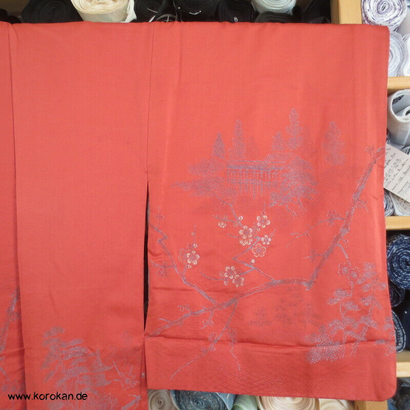 Urushi Lackfaden Landschaft Haori