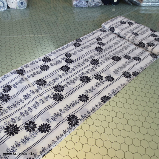Bambus und Chrysanthemen Yukata Kimono Baumwoll Stoff