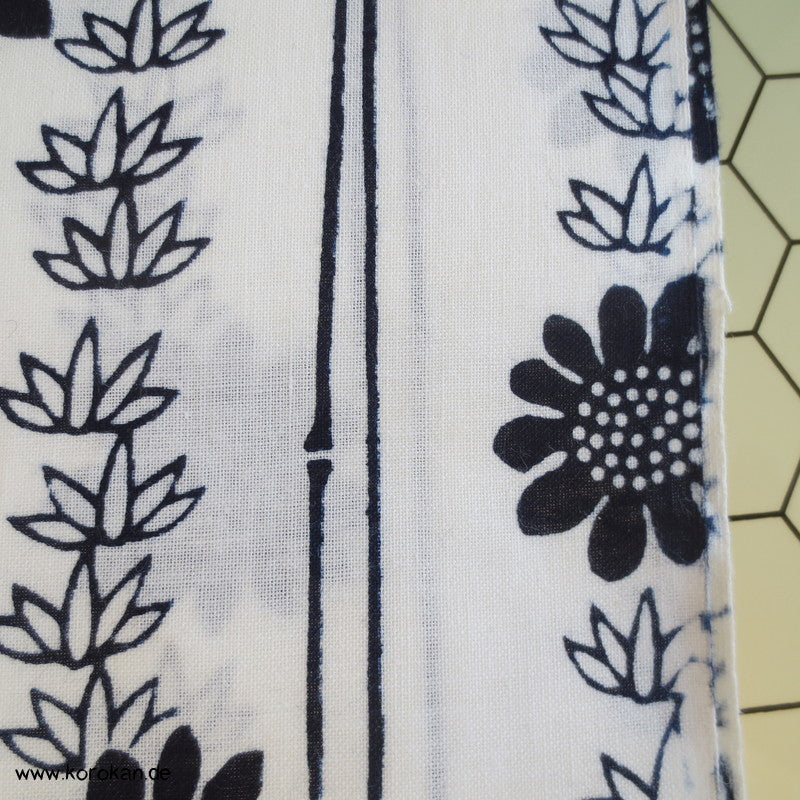 Bambus und Chrysanthemen Yukata Kimono Baumwoll Stoff