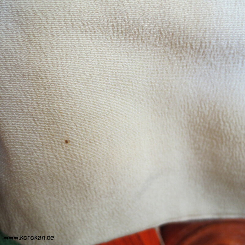 Japan Bingata Block Druck Primärfarben Seidencrepe Komon Kimono