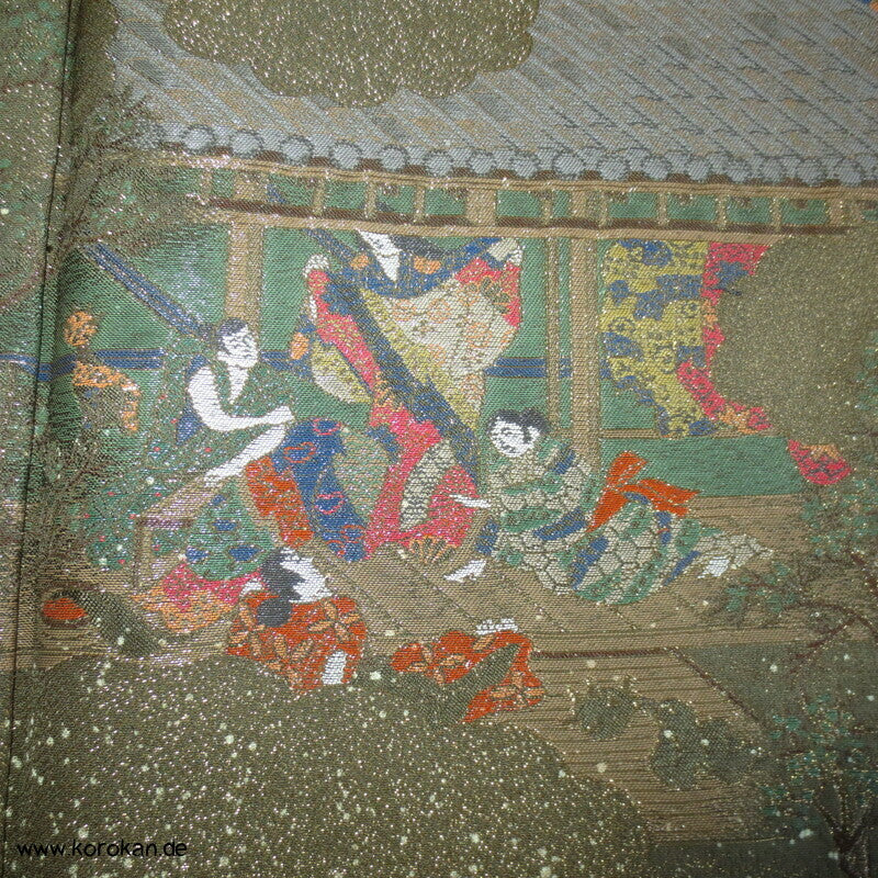 ganze Kimonoherstellung Irotomesode Brokat Kimono