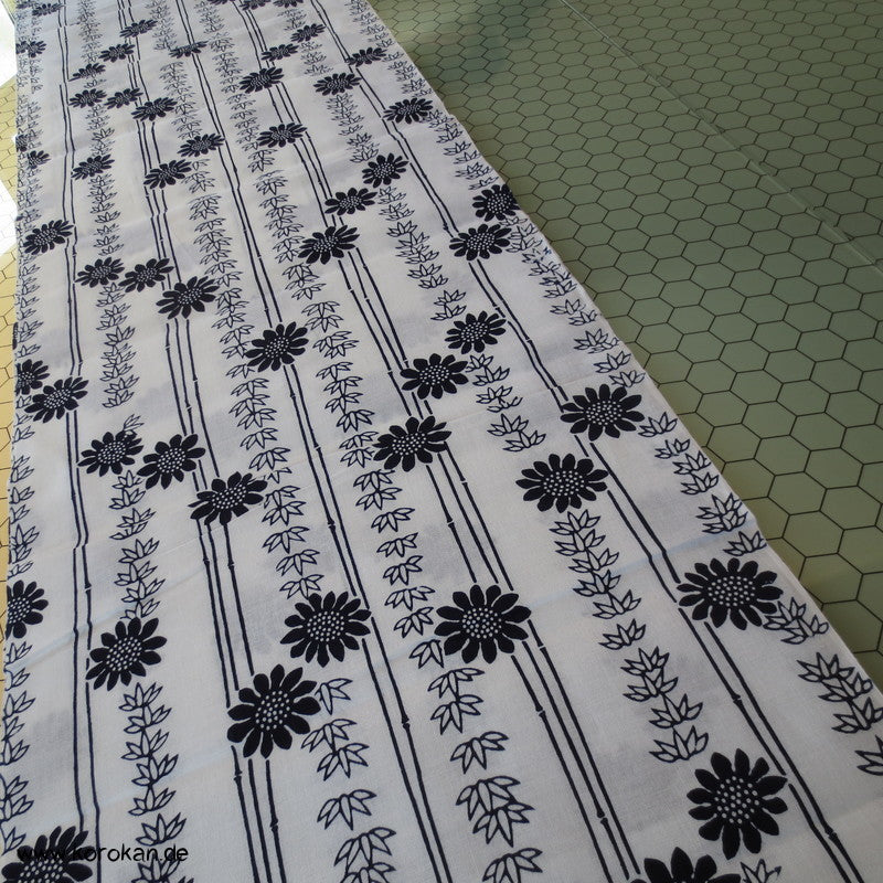 Bambus und Chrysanthemen Yukata Kimono Baumwoll Stoff