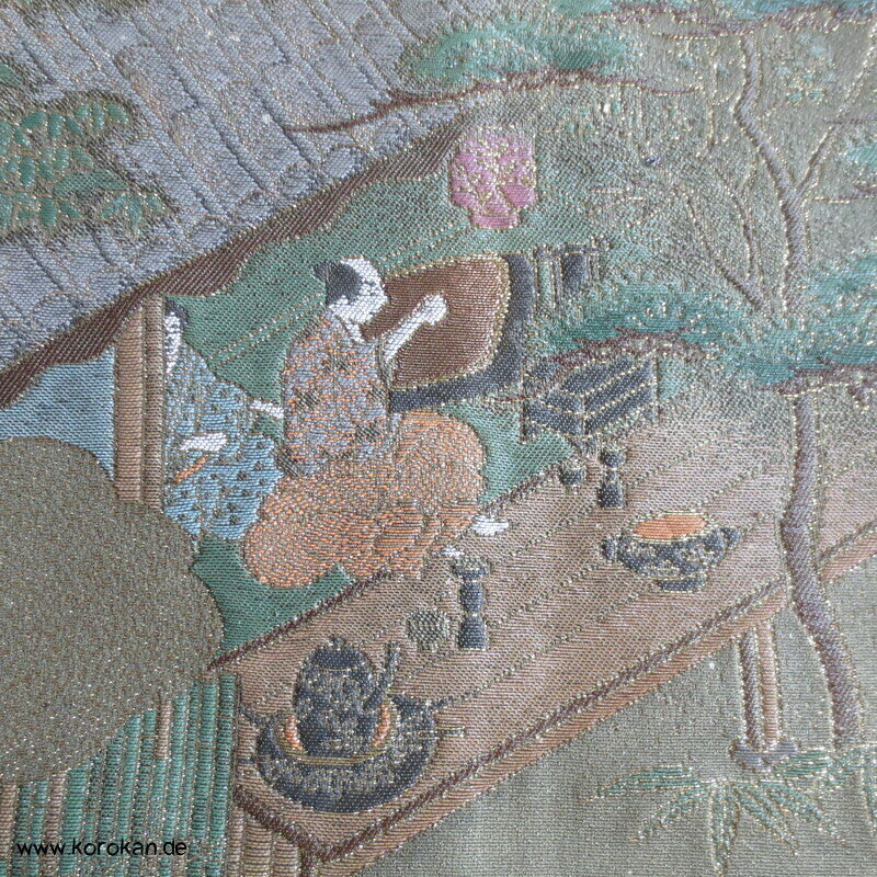ganze Kimonoherstellung Irotomesode Brokat Kimono