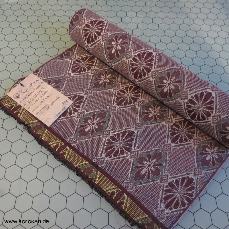 Diamantrauten, Blüten Kimono Seiden Jacquard