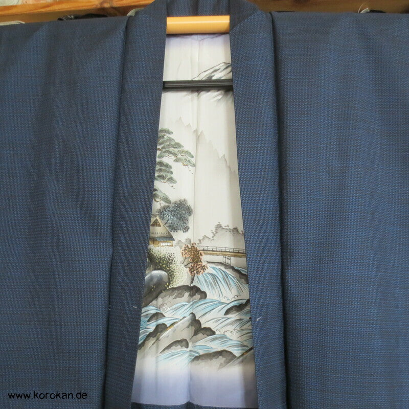 Fuji, Brücke, Fluss Bildfutter Tsumugi Kikko Haori
