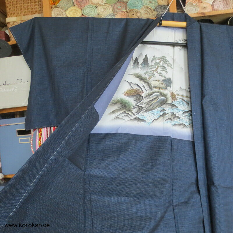 Fuji, Brücke, Fluss Bildfutter Tsumugi Kikko Haori