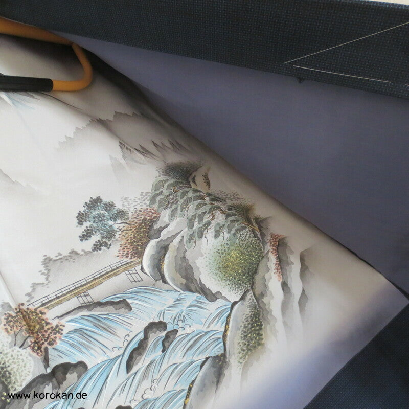 Fuji, Brücke, Fluss Bildfutter Tsumugi Kikko Haori