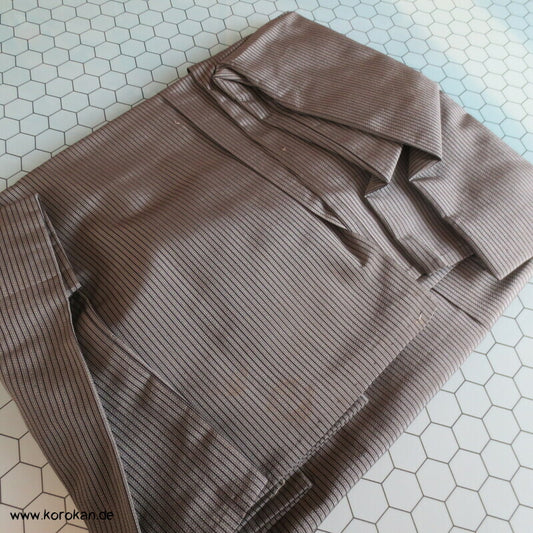 grau gestreifte Sommer Hakama - Andon - Rock - Typ