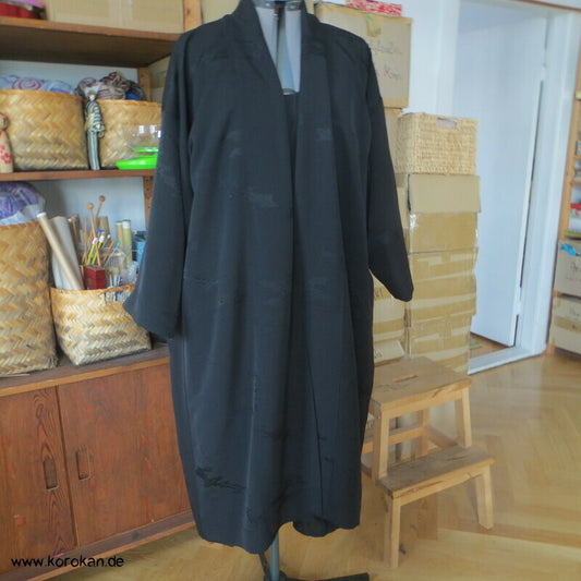 Wolken Seidendamast Araihari Haori lose Blusenjacke